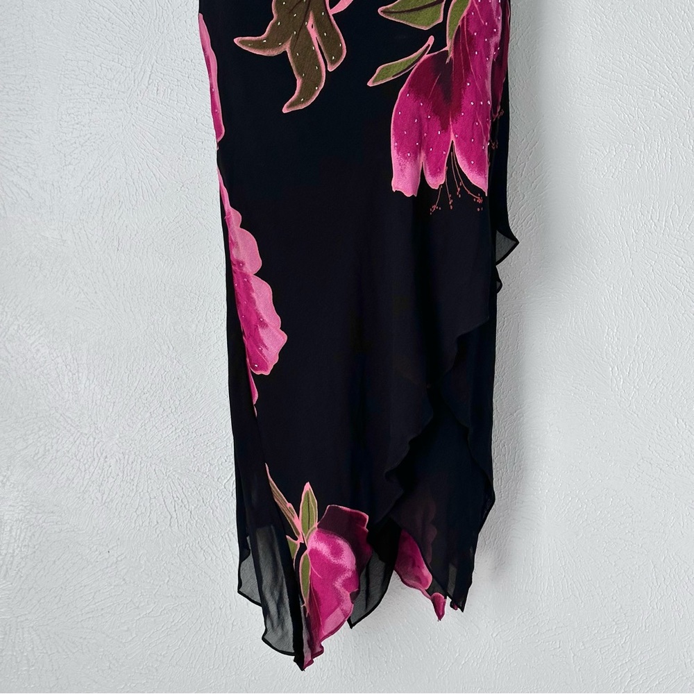 Gorgeous Vintage Floral Beaded Dress - Picture 4 of 9